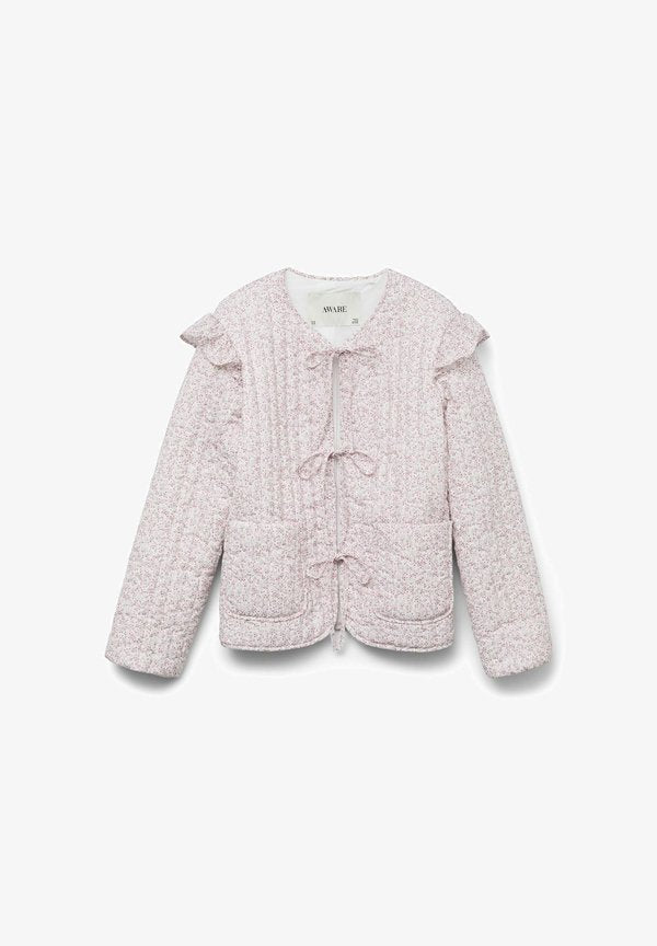 Vero Moda Quilted AWANNIE Quilted - Light jacket - snow white