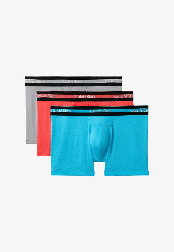 Calvin Klein Underwear TRUNK 3PK LV00NB4536 - Boxer briefs - grey---blue