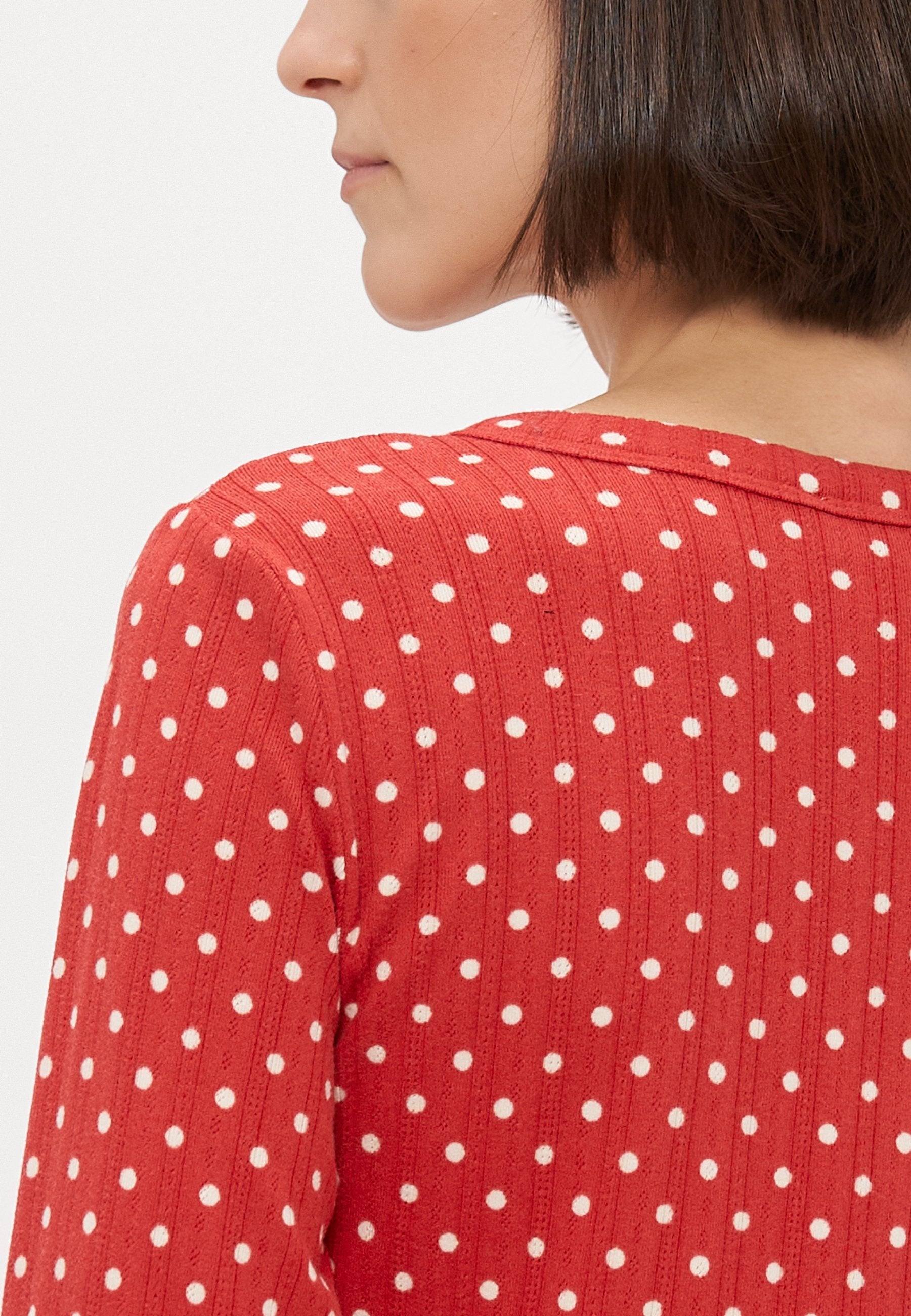 Abercrombie & Fitch POINTELLE LONG SLEEVE SHIRT