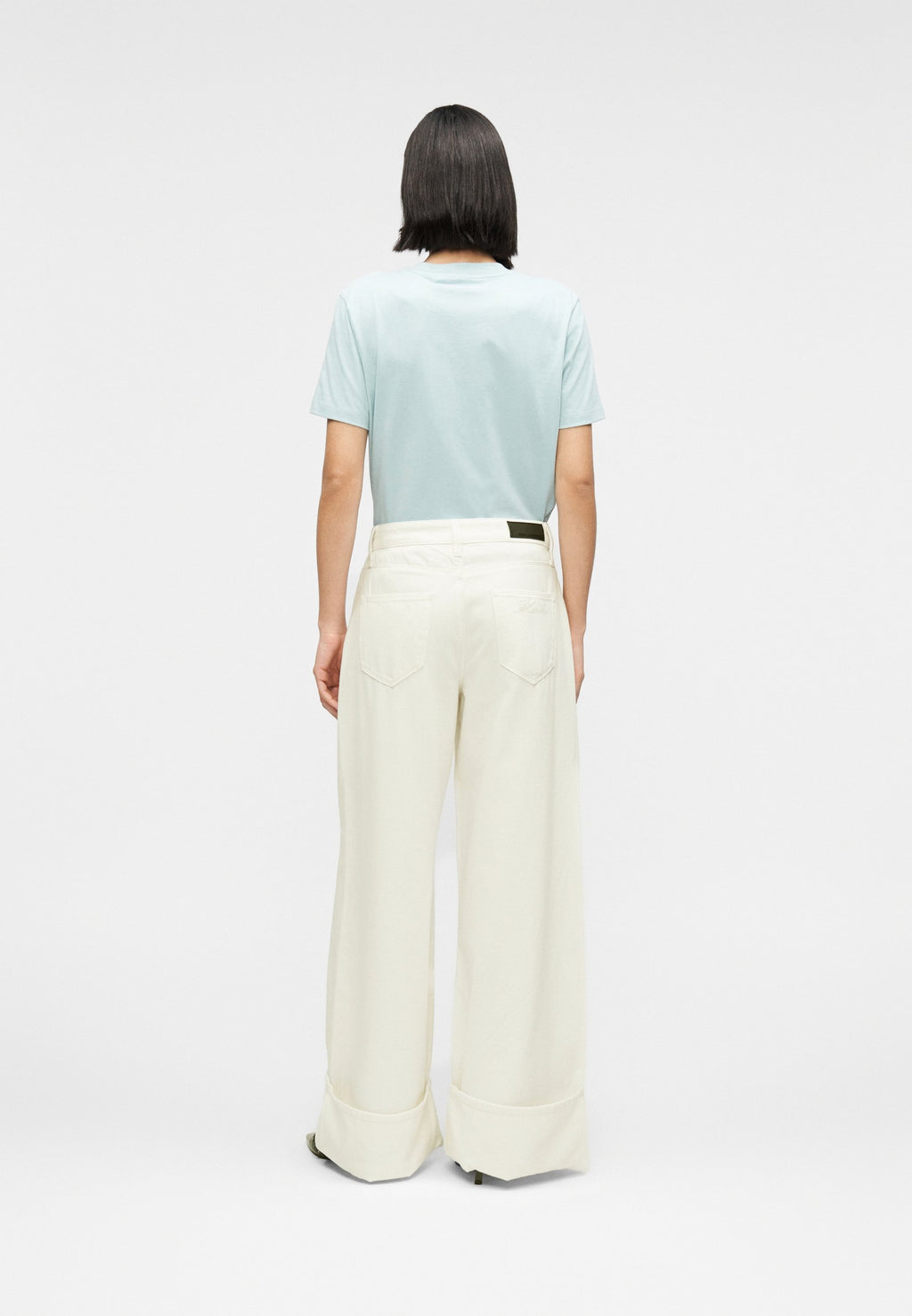 WIDE LEG TURN UP PANTS Media 4