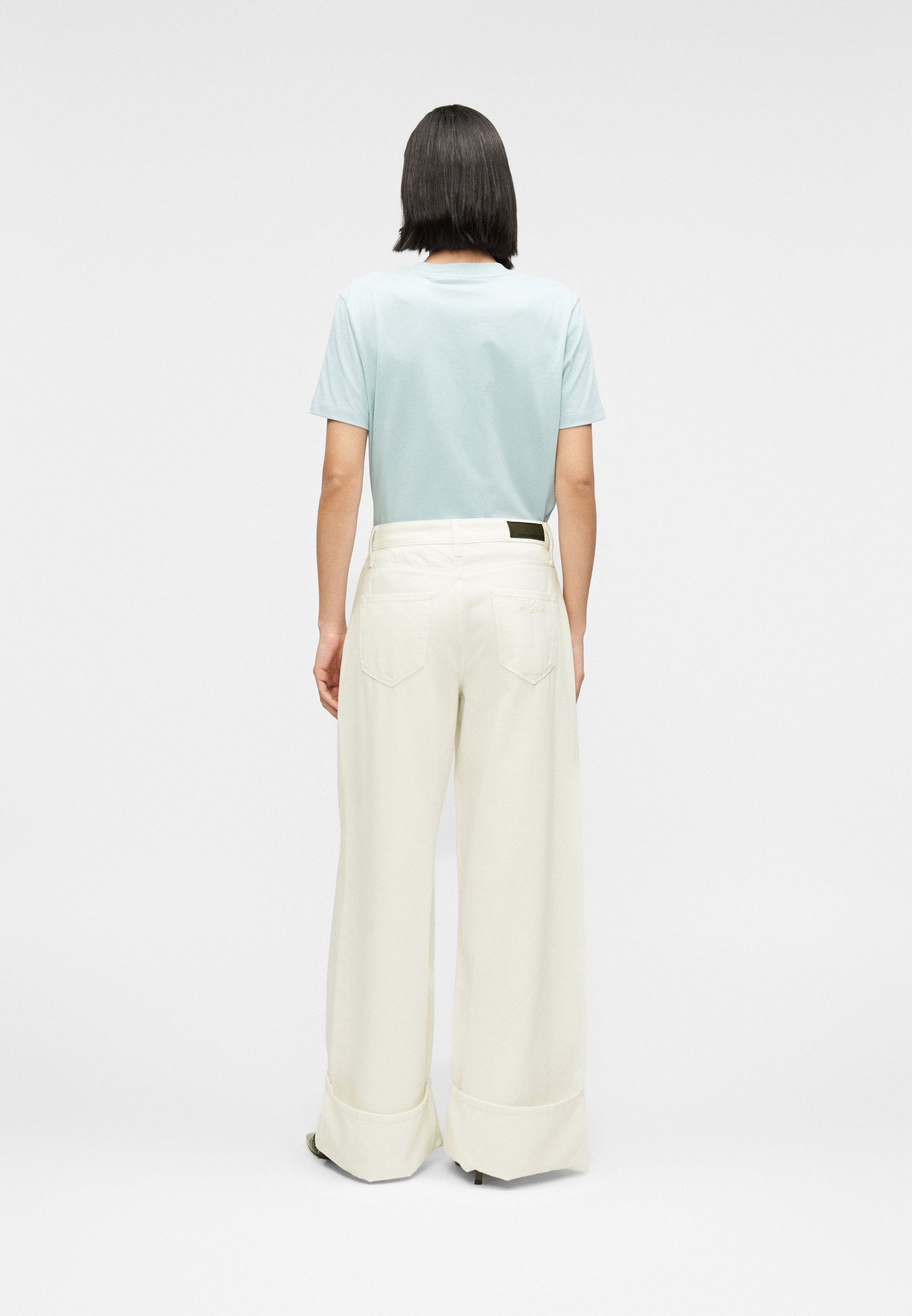 WIDE LEG TURN UP PANTS Media 4