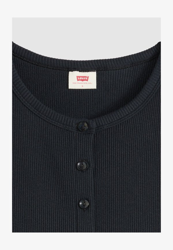 Levi's® RORY BUTTON THROUGH SS ANTHRACITE NIGHT - Cardigan - anthracite night blacks