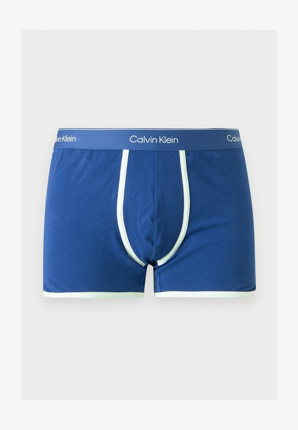 Calvin Klein Underwear RETRO - Trunks - blue river fog/white