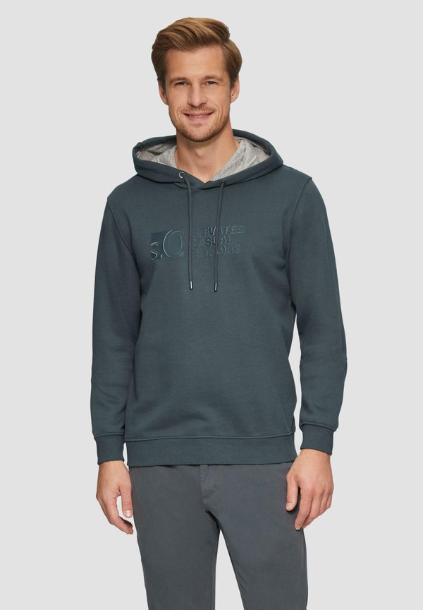 s.Oliver LOGO - Hoodie - schiefergrau
