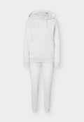 Puma HOODED SUIT FULL ZIP - Tracksuit - white glow heather