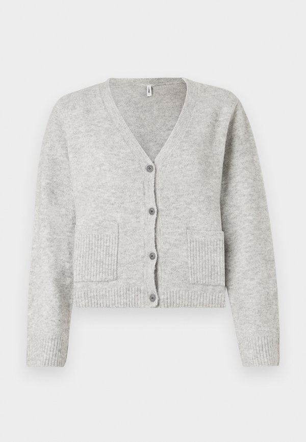 ONLY ONLRENE LIFE CARDIGAN - Cardigan - light grey