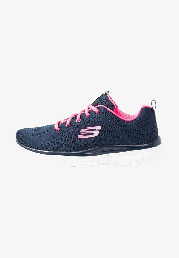 Skechers GRACEFUL - Trainers - navy/hot pink