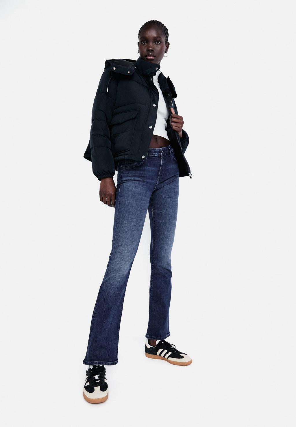 Lee HOODED SHORT PUFFER