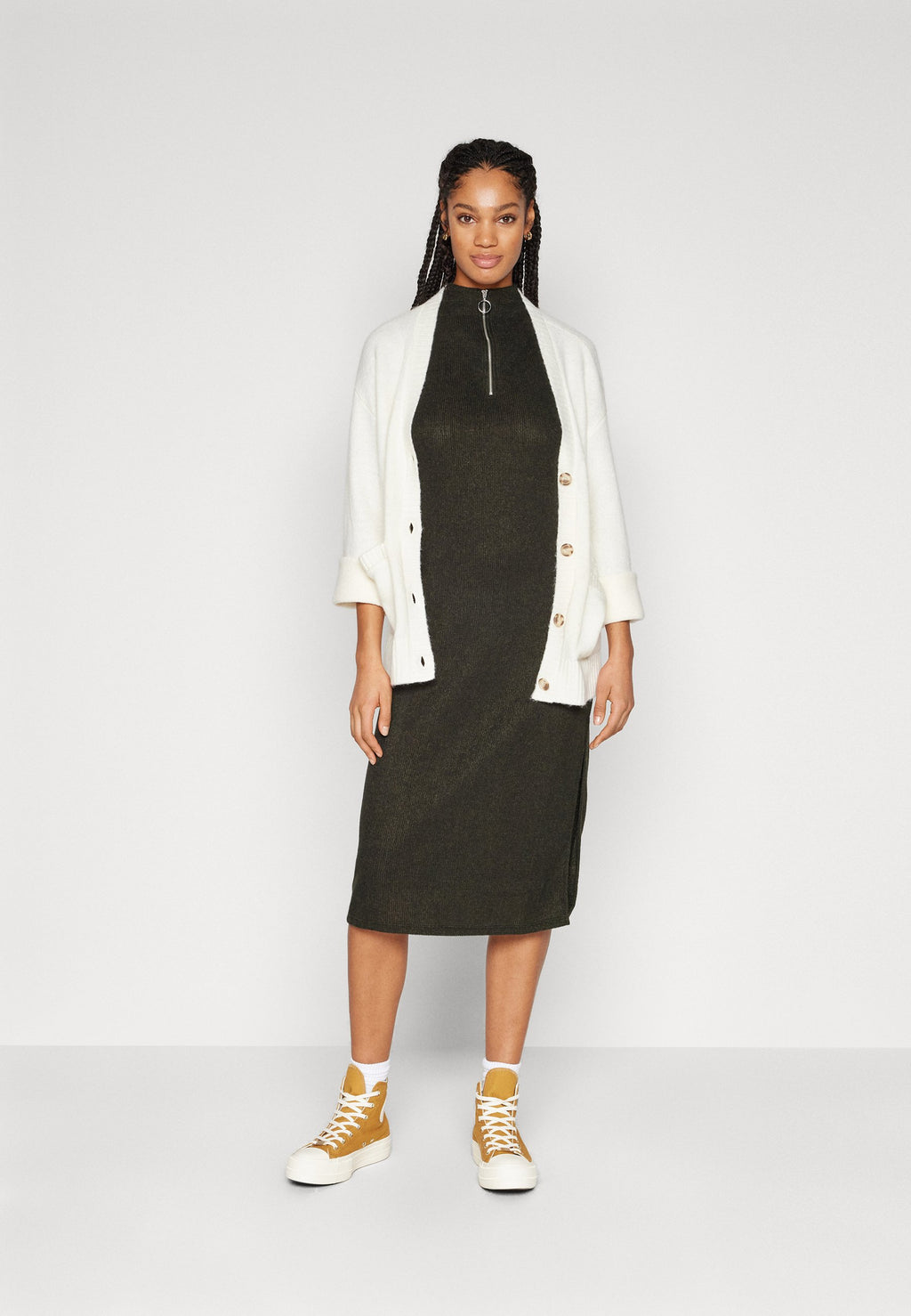 ONLY ONLLUCIA ZIP CALF DRESS