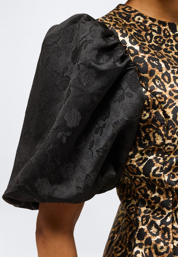Sister Jane CHERIE LEOPARD JACQUARD MINI DRESS