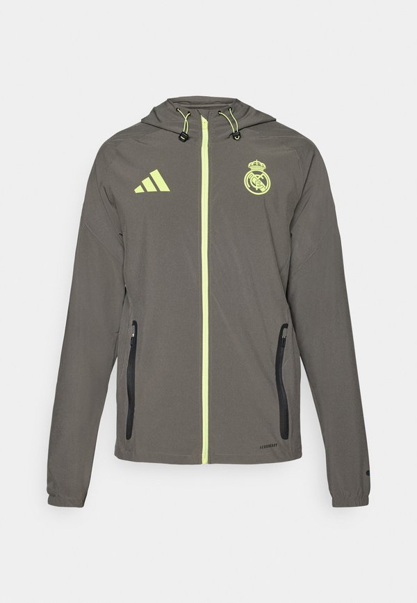 adidas Performance REAL MADRID C VISTECH J - Club wear - utility grey/semi frozen yellow