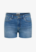 ONLY Denim ONLWAUW Mid waist Regular Fit - Denim shorts - medium blue denim