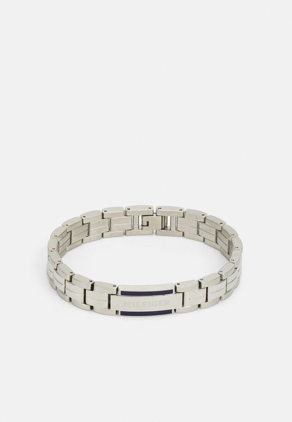 Tommy Hilfiger PARKER - Bracelet - silver-coloured/blue