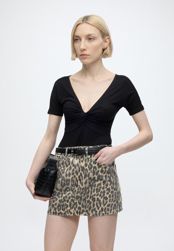 Good American LEOPARD GOOD 90S MINI SKIRT