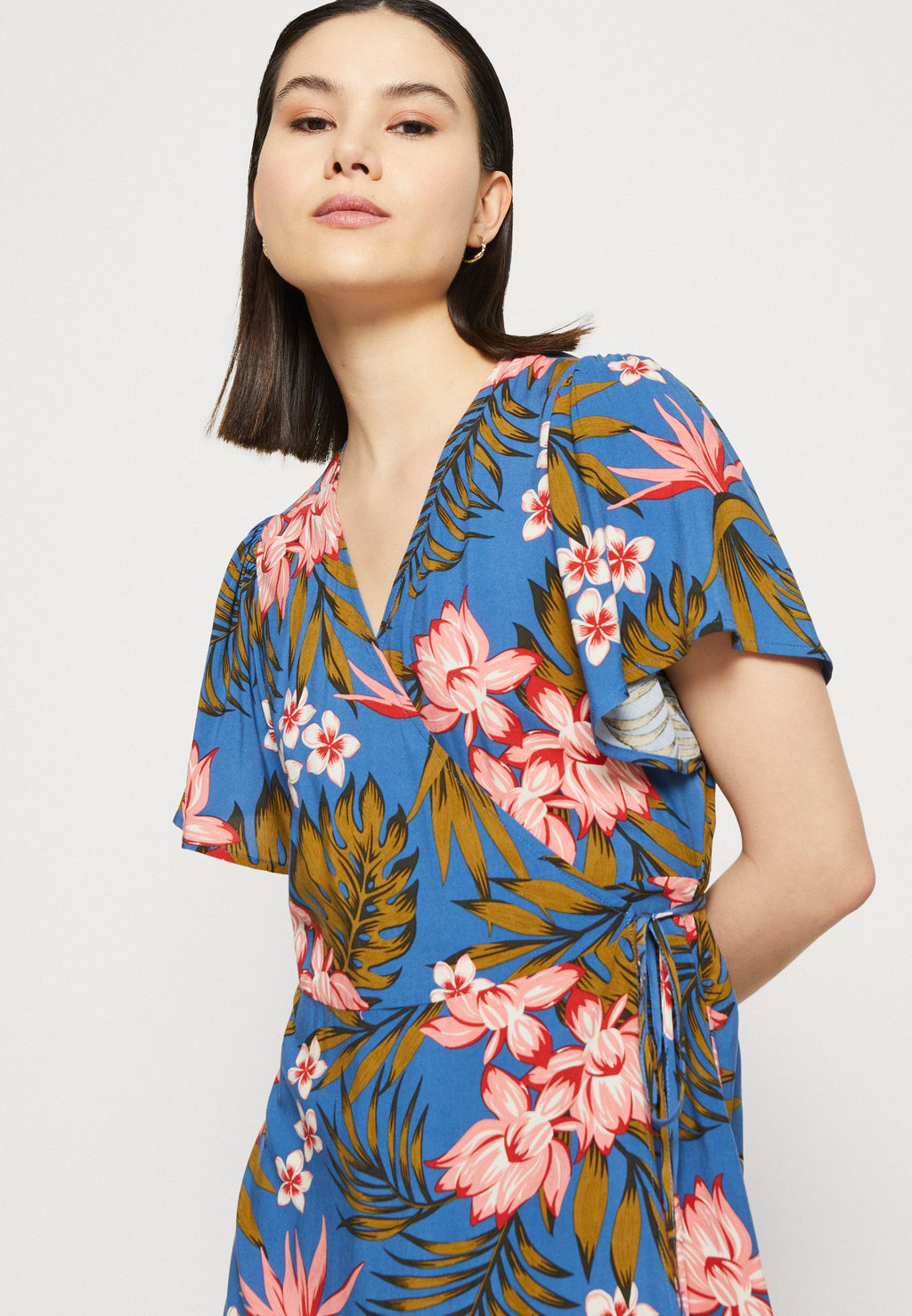 VILA VIMAYA WRAP SHORT DRESS