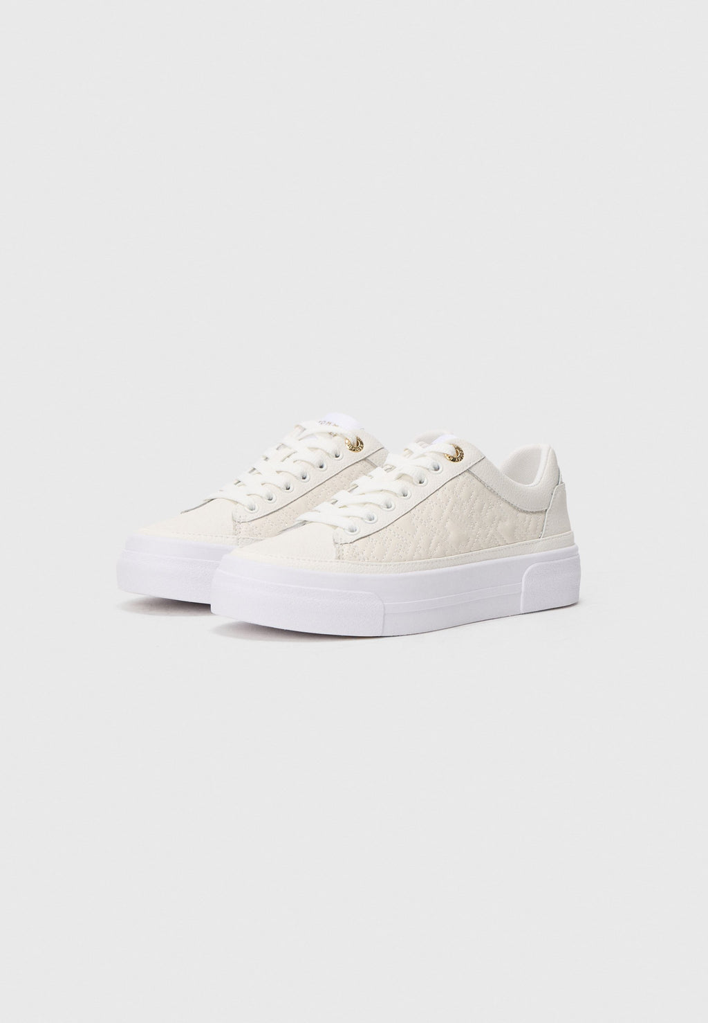 TH MONOGRAM QUILTED LEATHER PLATFORM TRAINERS Media 2