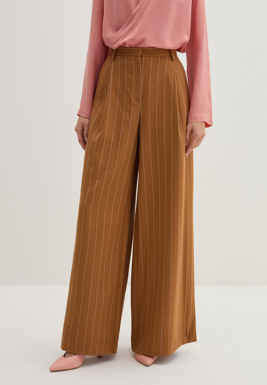 Stefanel WIDE-LEG PINSTRIPED