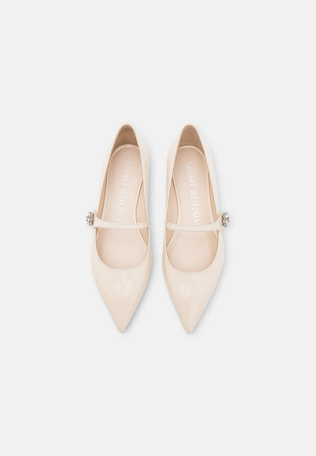 Stuart Weitzman CRYSTAL FLEUR MARY JANE FLAT