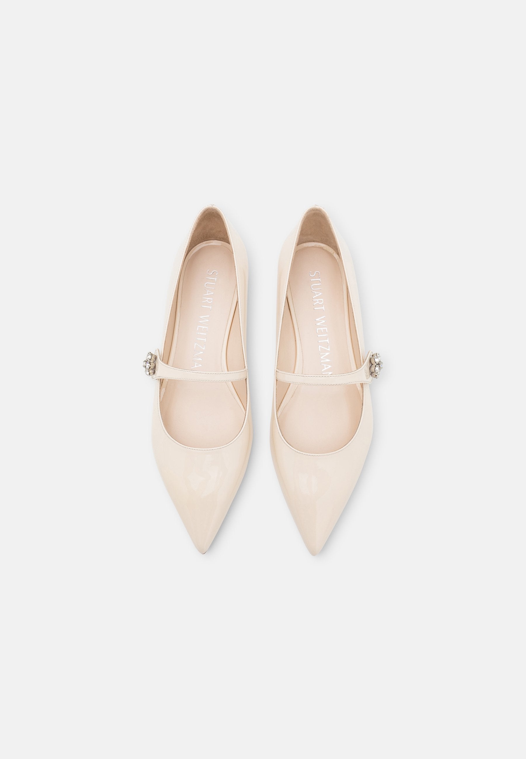 Stuart Weitzman CRYSTAL FLEUR MARY JANE FLAT