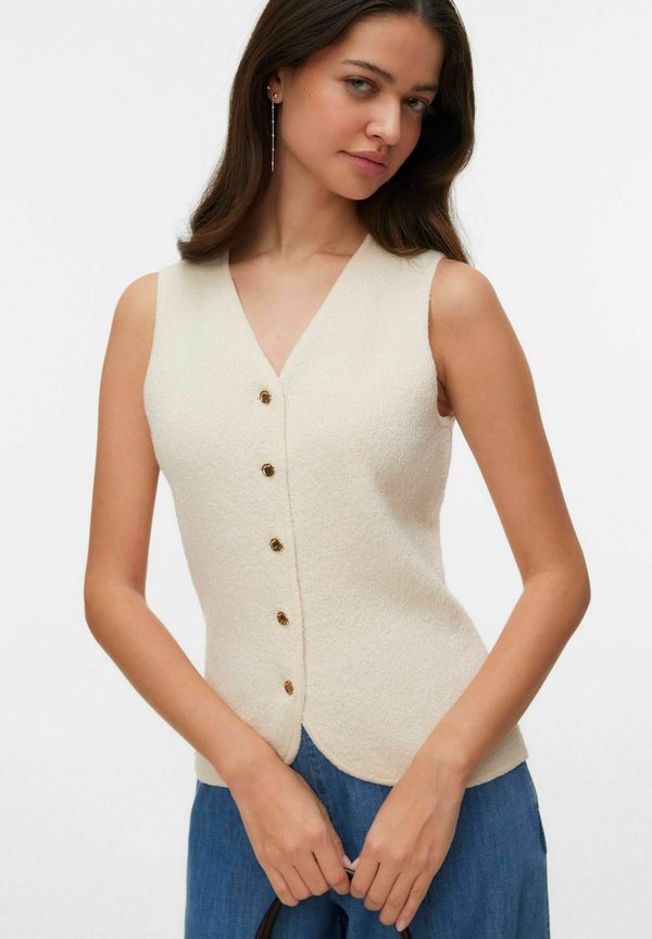 Vero Moda Knitted VMSILVIA Knit Waist - Waistcoat - birch