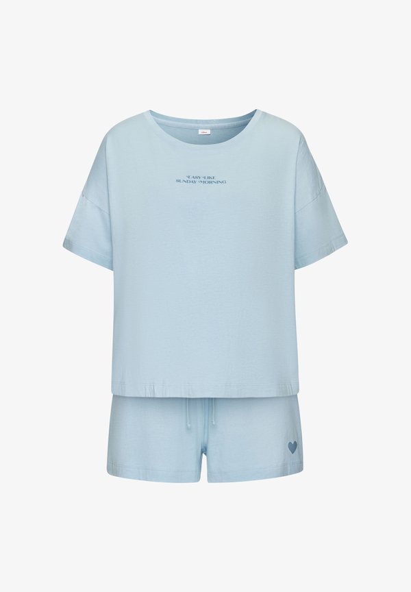 s.Oliver SHORTY SET - Pyjamas - hellblau