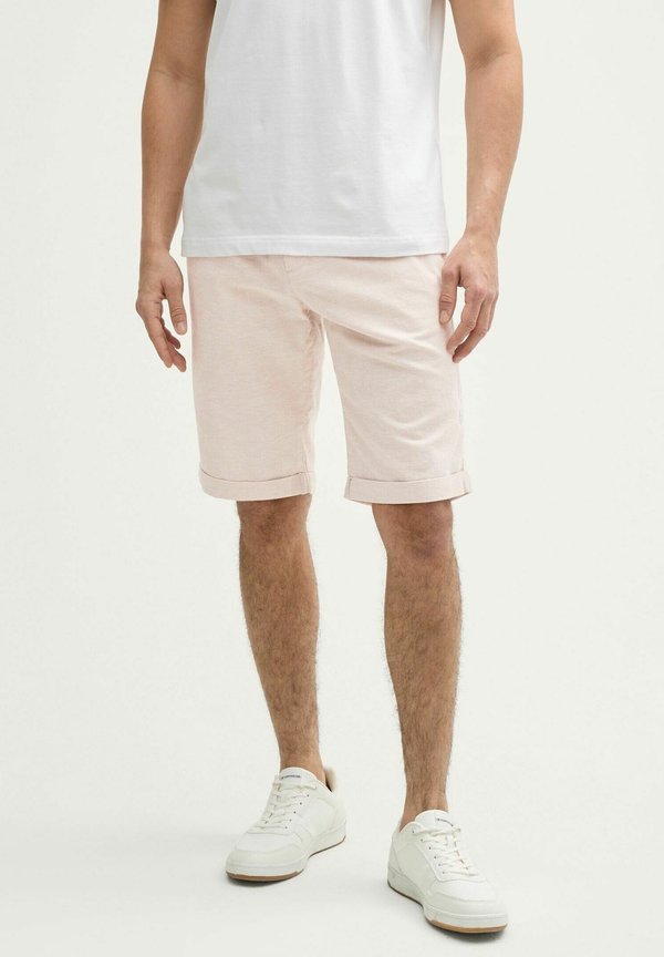 TOM TAILOR REGULAR - Shorts - silver ecru chambray