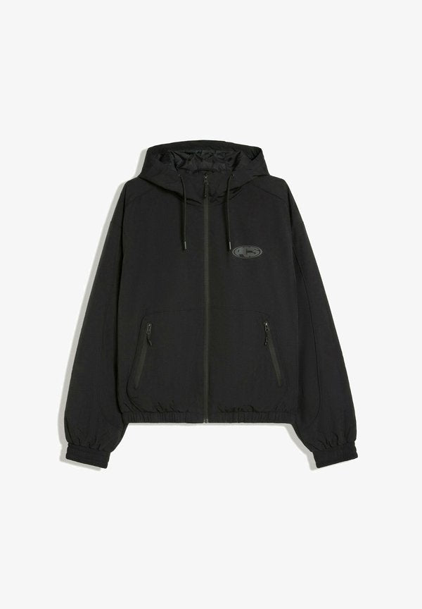 Bershka HOODED TECHNICAL - JACKET - Winter jacket - black