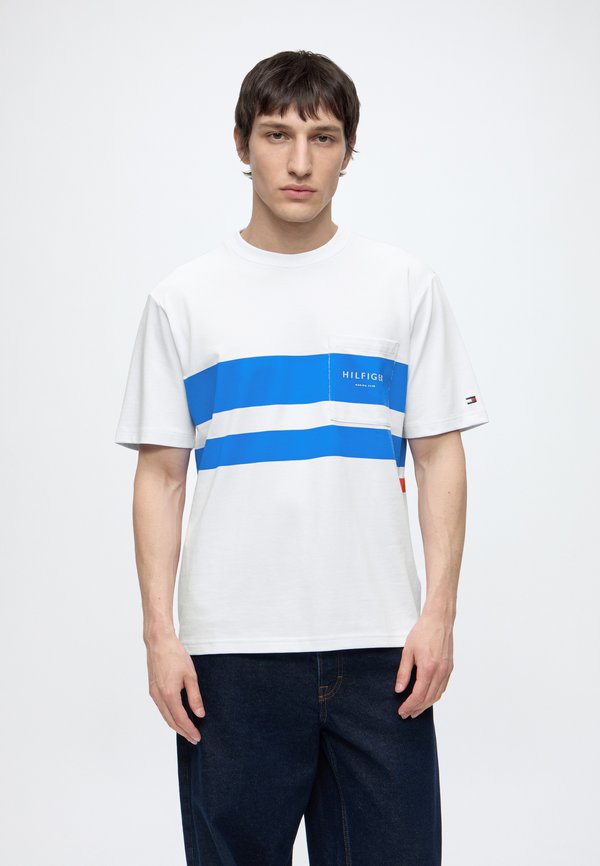 Tommy Hilfiger SAIL COLORBLOCK ATHLEISURE SAIL PACK - Print T-shirt - white