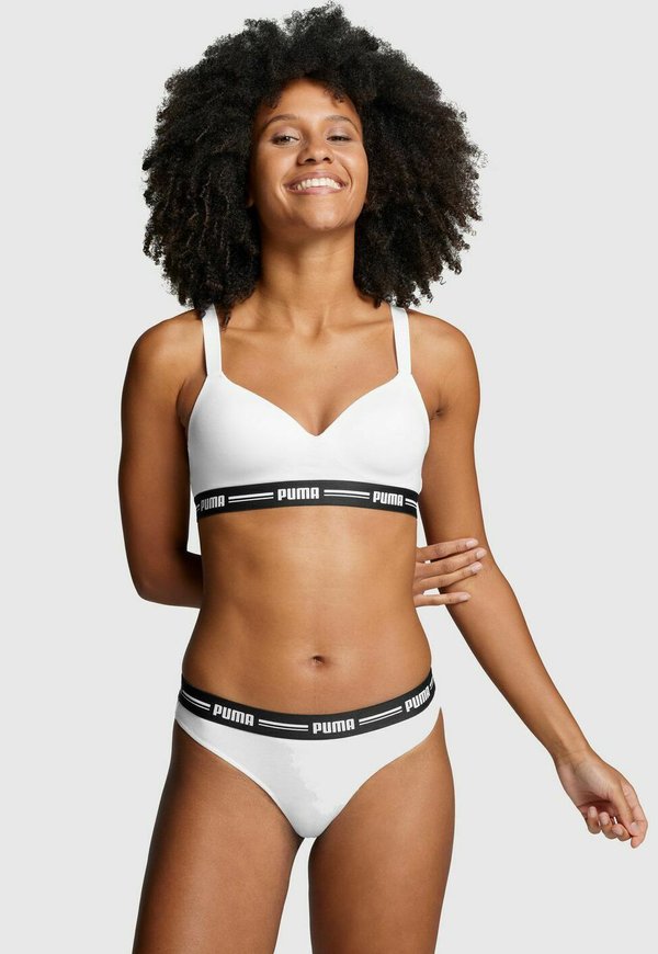Puma STRING WEBGUMMI BUND LOGO 4ER PACK - Thong - schwarz   weiß