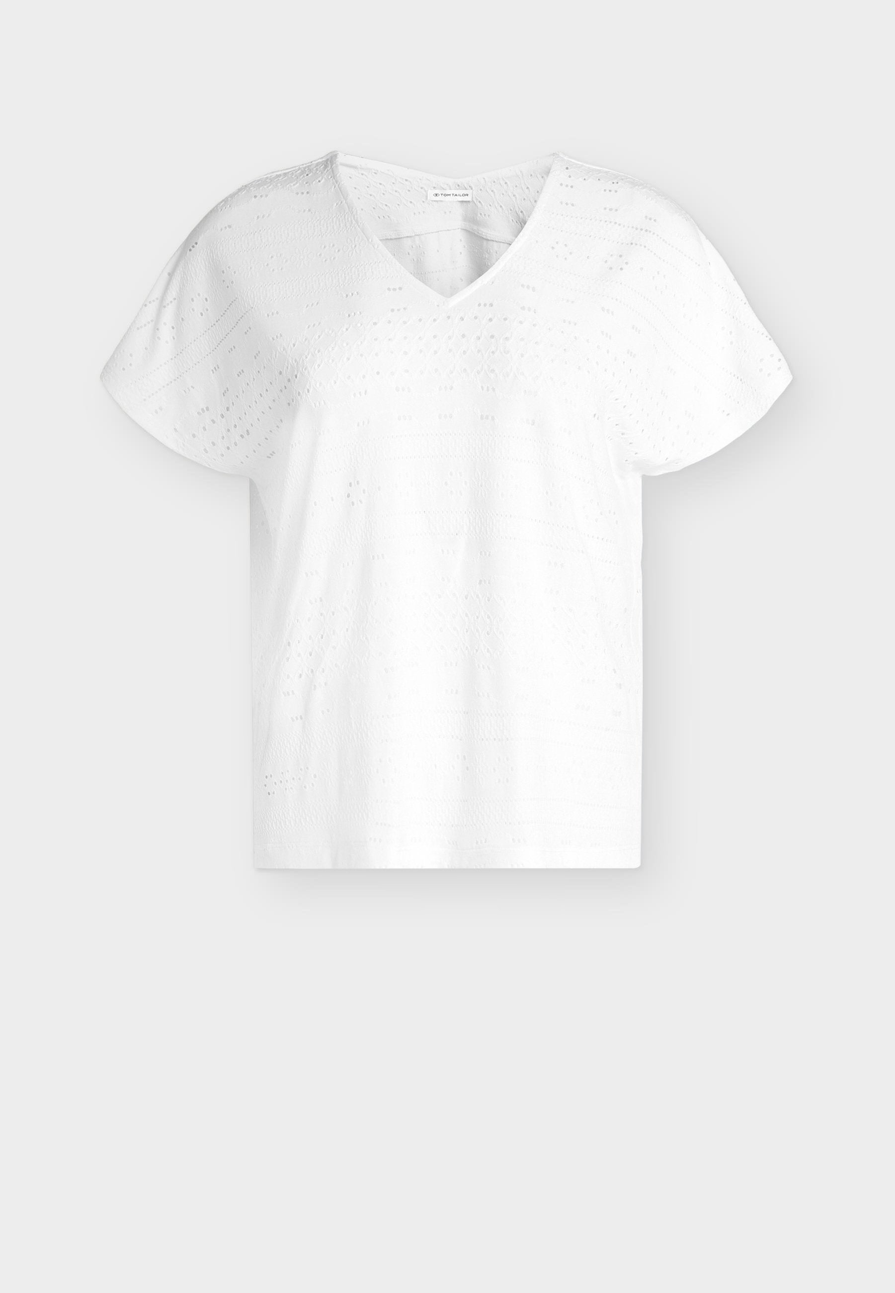 TOM TAILOR T-SHIRT V-NECK AJOUR