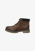 s.Oliver Lace-up ankle boots - cognac