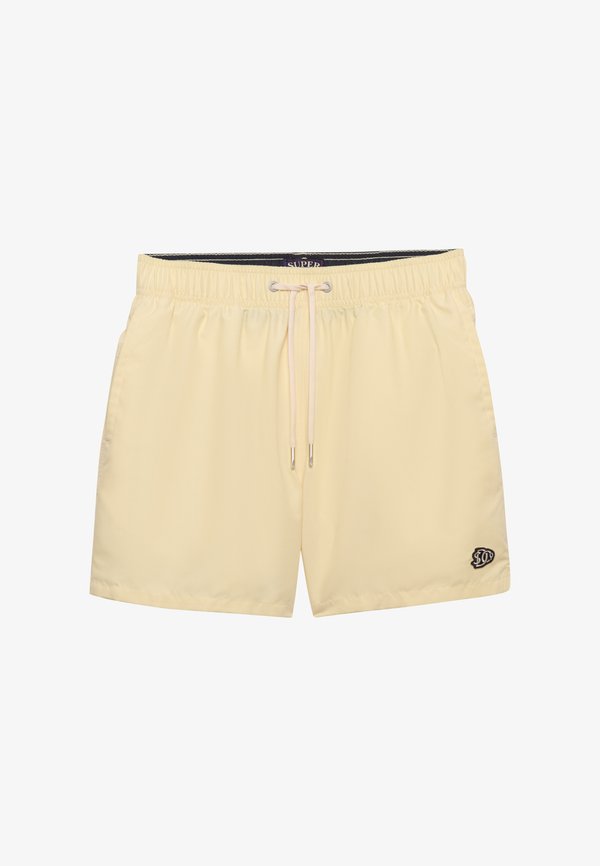 Superdry & Co EMBROIDERED LOGO - Swimming shorts - pastel yellow