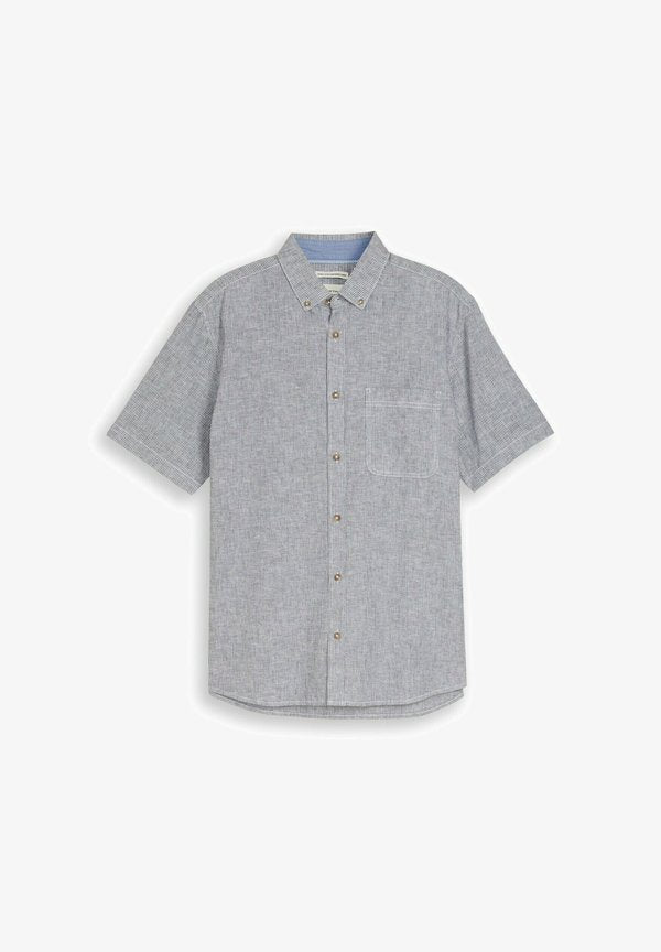 TOM TAILOR Shirt - navy/white small stripe