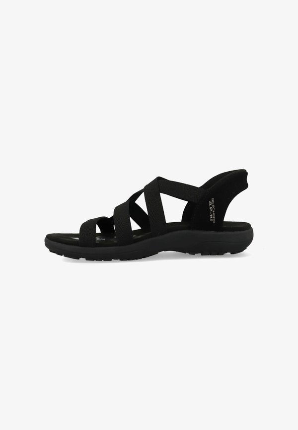 Skechers SLIP-INS REGGAE SLIM - STRETCH  - Walking sandals - black