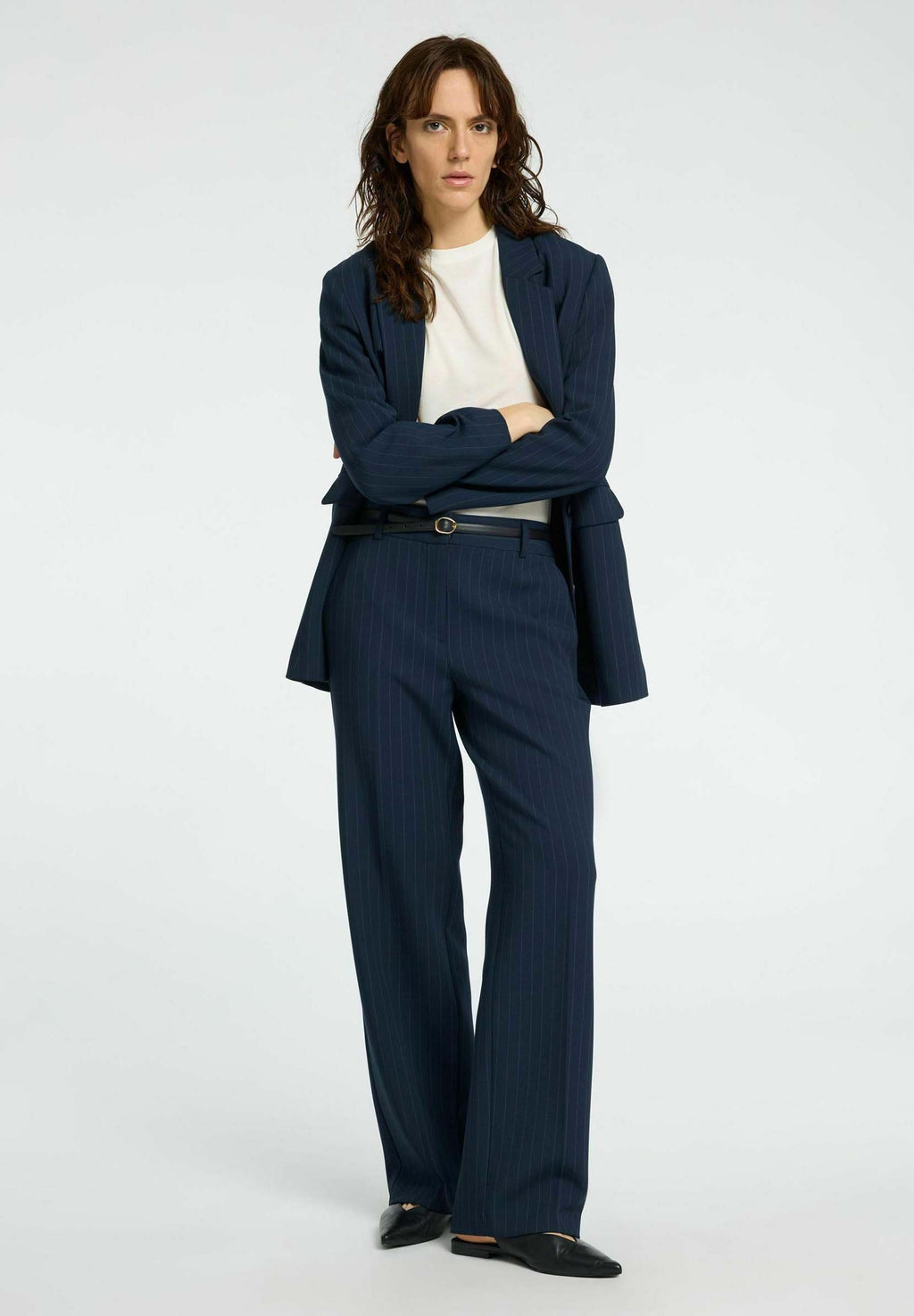 Selected Viscose blend pinstripe