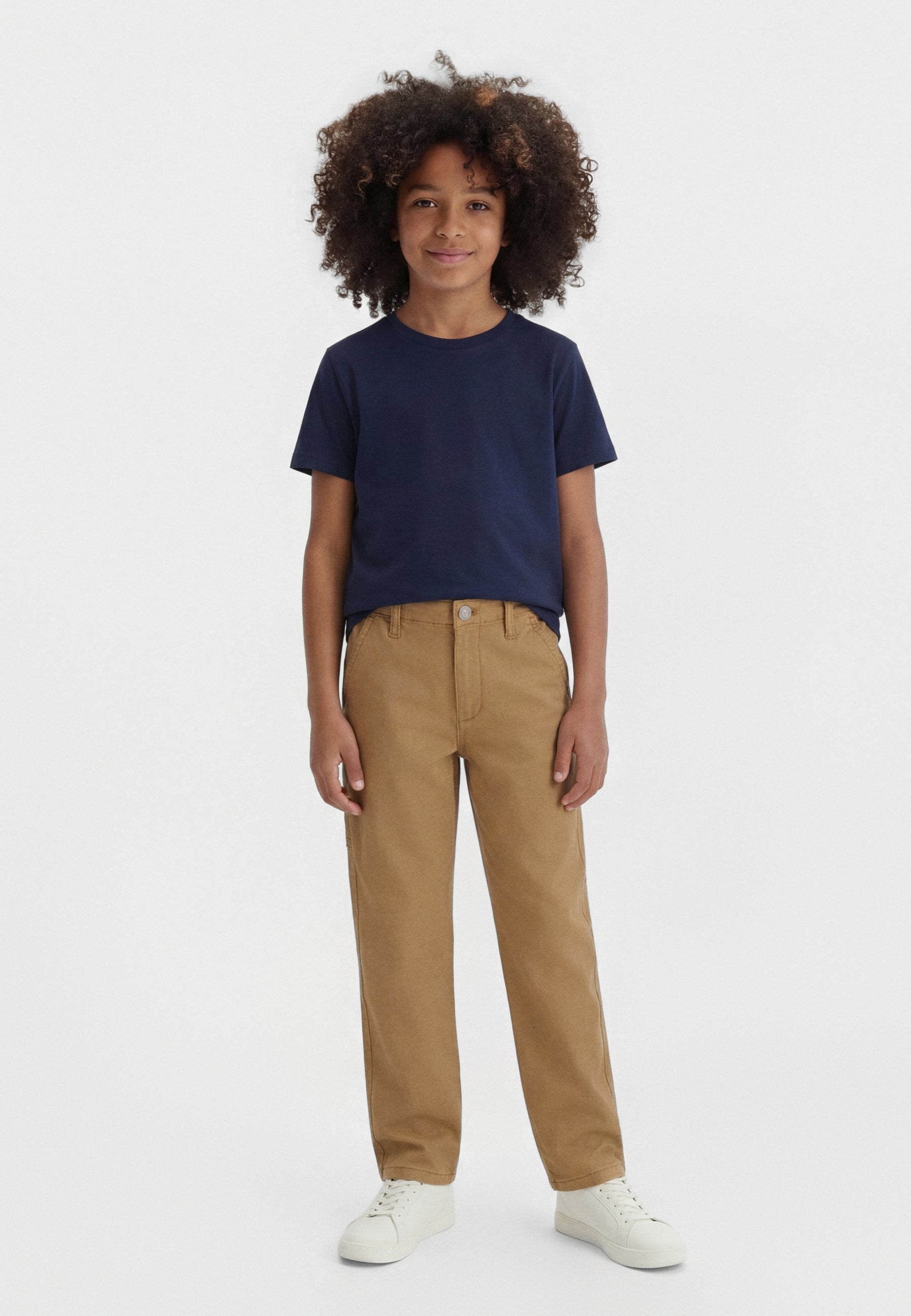 ESSENTIAL HERRINGBONE TWILL RELAXED CARPENTER TROUSERS Media 2