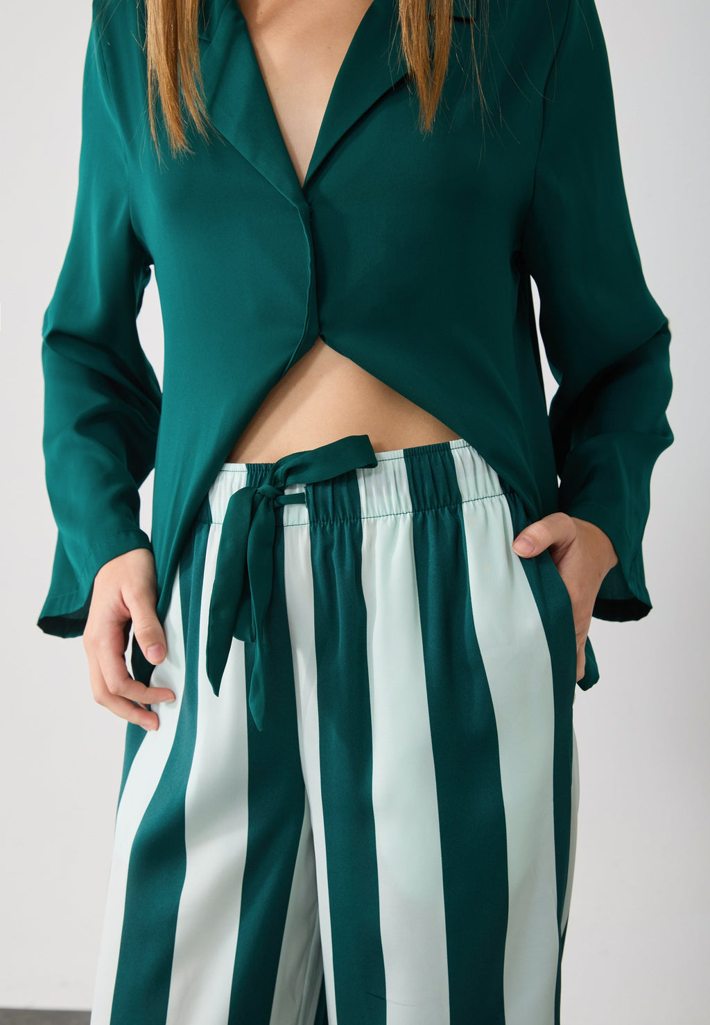 Anna Field CANDY STRIPE WIDE LEG SET