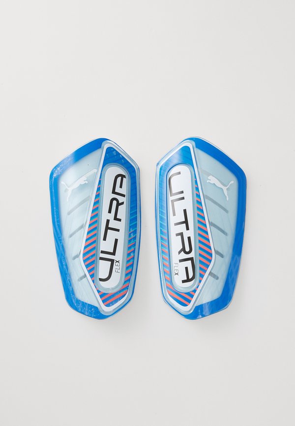 Puma ULTRA FLEX - Shin pads - ultra blue/white/glowing red