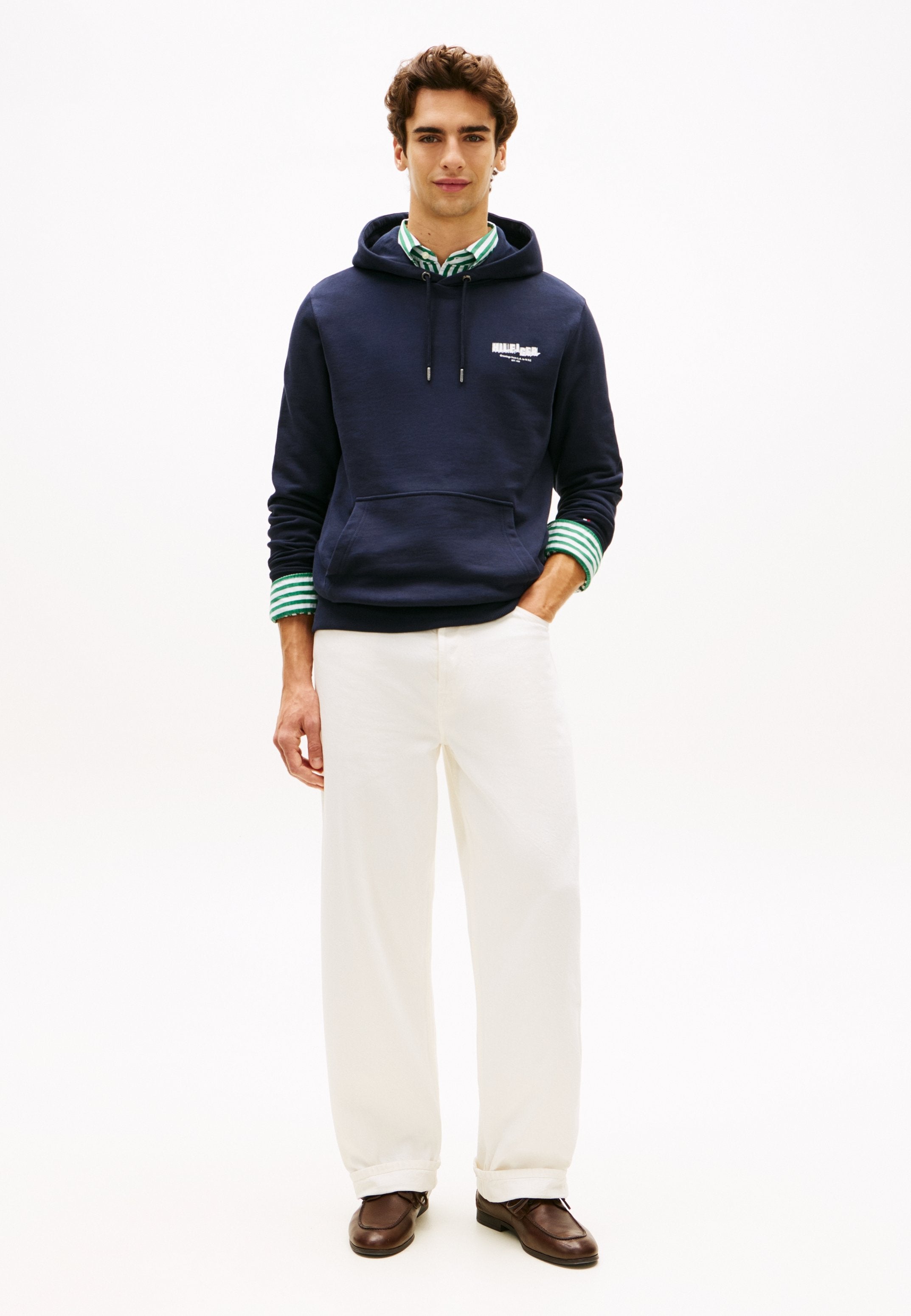 PHOTO PRINT TERRY DRAWSTRING HOODY Media 2