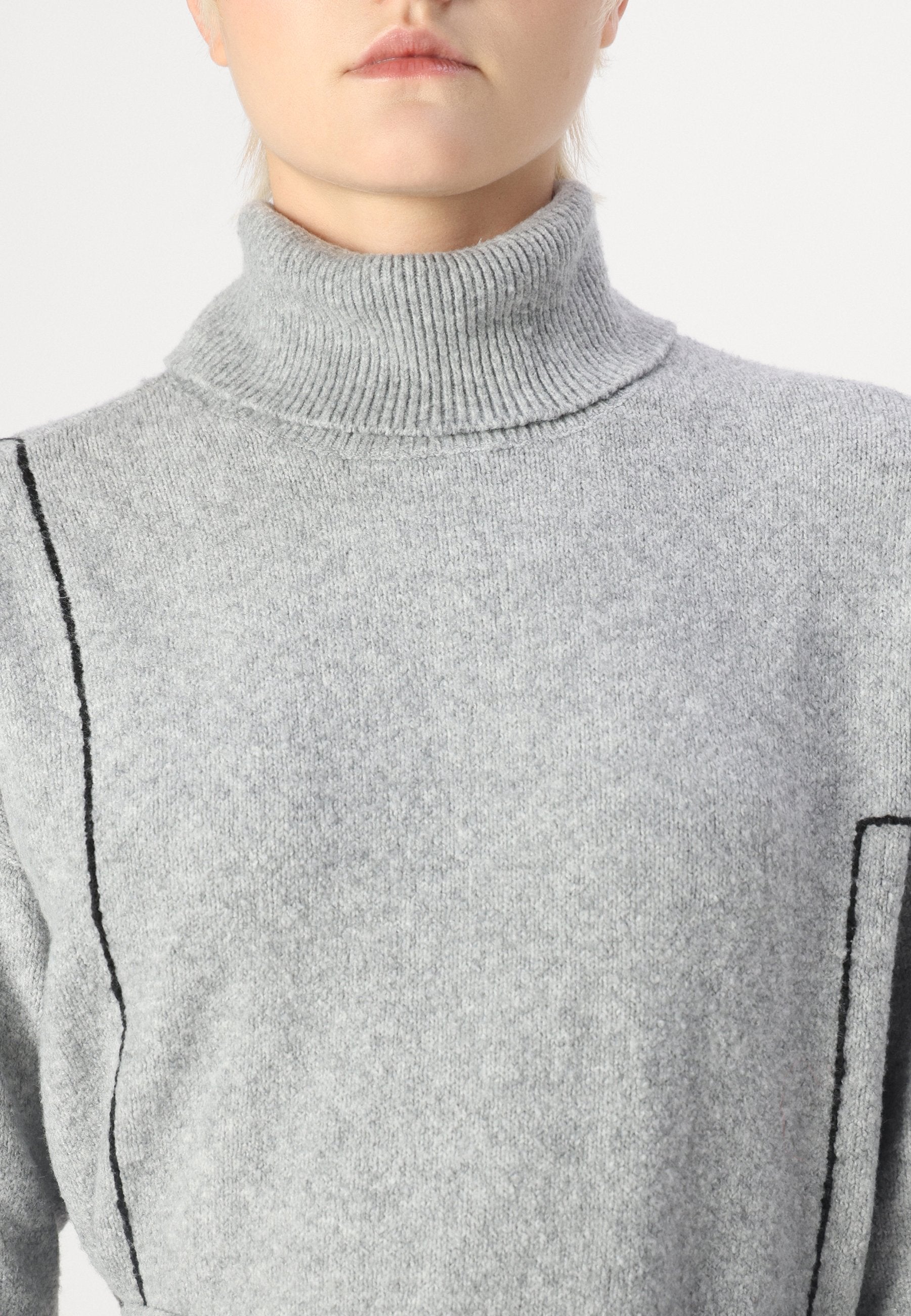VILA VIHUGO ROLL NECK DRESS/
