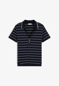 Tommy Hilfiger Polo shirt - fine stp dark night navy / white