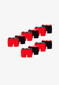Puma EVERYDAY 10ER PACK - Boxer briefs - black red