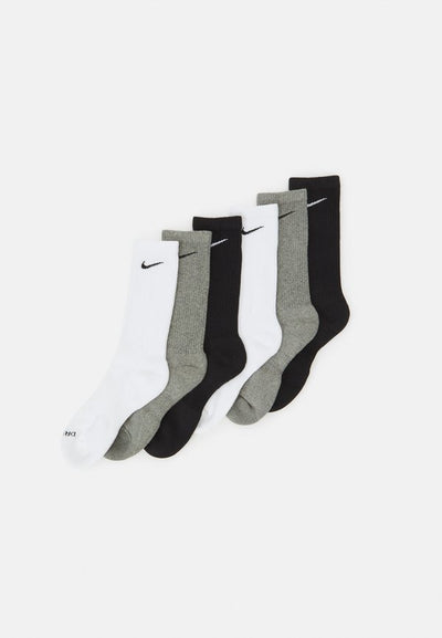 Nike Performance EVERYDAY PLUS CREW UNISEX 6 PACK - Sports socks - white(black)/carbon heather(black)/black(white)