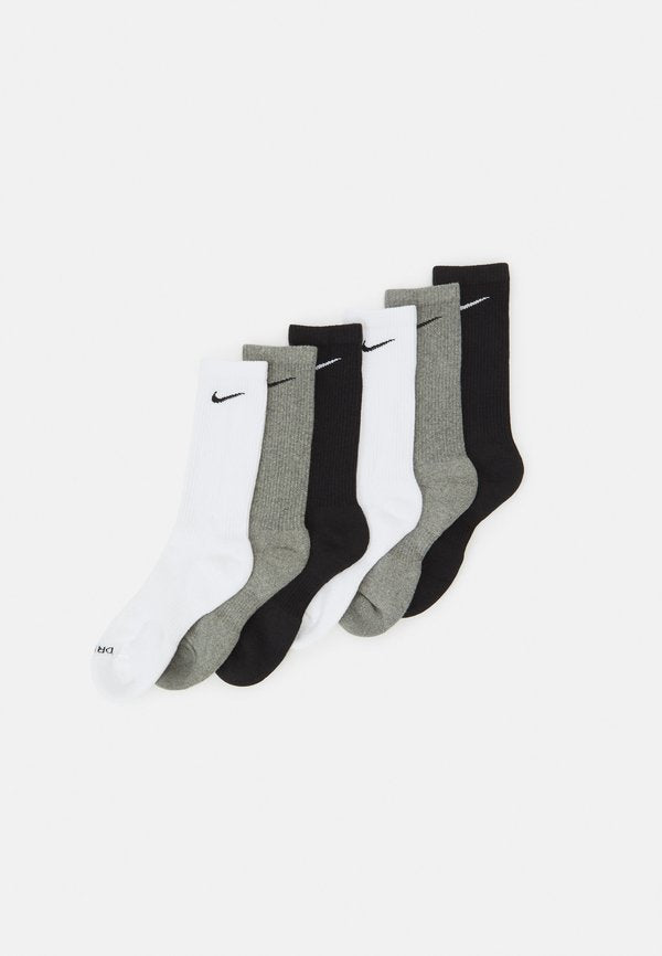 Nike Performance EVERYDAY PLUS CREW UNISEX 6 PACK - Sports socks - white(black)/carbon heather(black)/black(white)