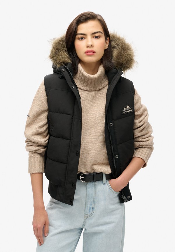 Superdry & Co EVEREST - Waistcoat - black