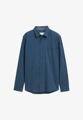 TOM TAILOR MIT BRUSTTASCHE - Shirt - teal/navy horizontal structure