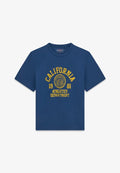 Guess T-SHIRT MIT GEDRUCKTEM LOGO - Print T-shirt - mehrfarbig grundton blau
