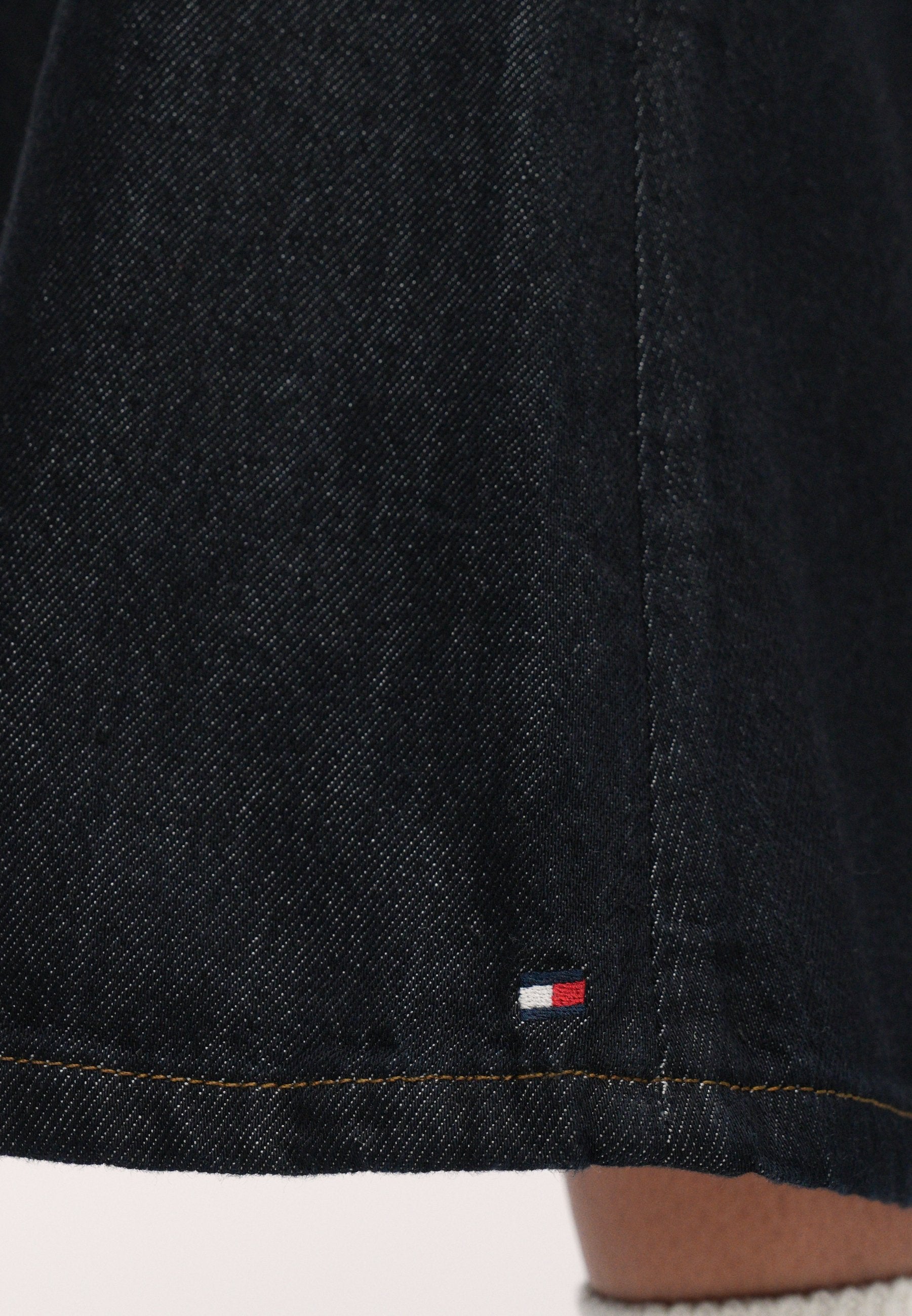 HIGH RISE DENIM FLARE MIDI SKIRT Media 6