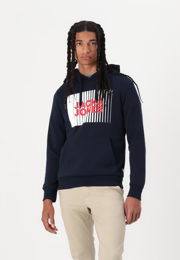 Jack & Jones Logo - Hoodie - navy blazer