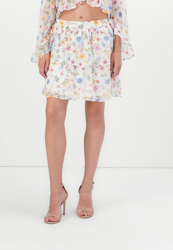 Vero Moda VMSILLE  - Mini skirt - snow white